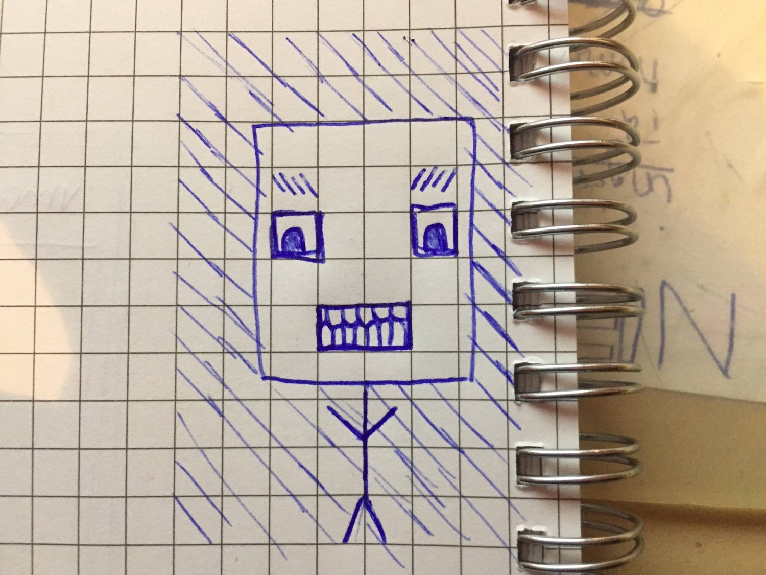 Doodling.
