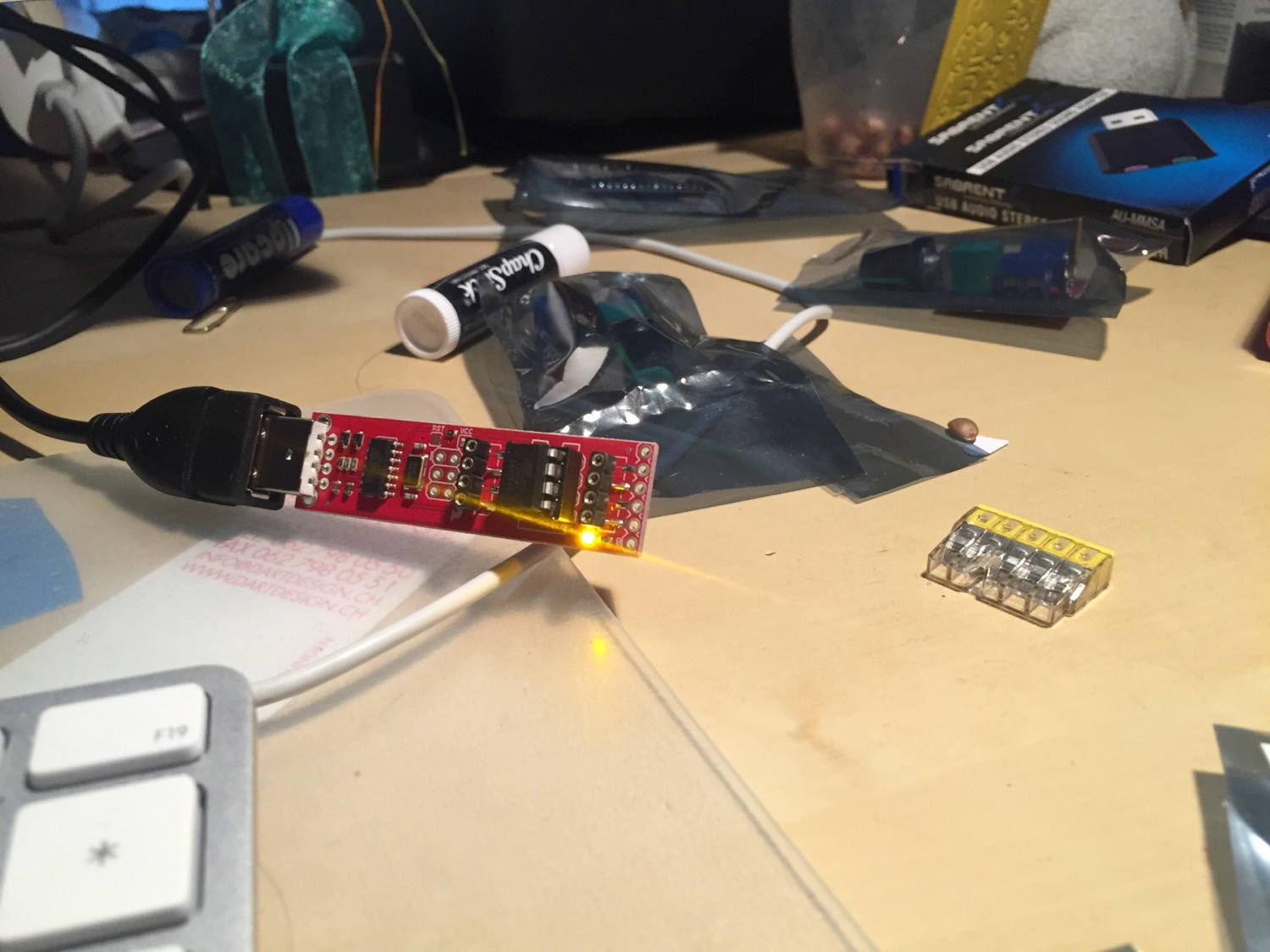 Just programmed a ATtiny85 for the first time!
