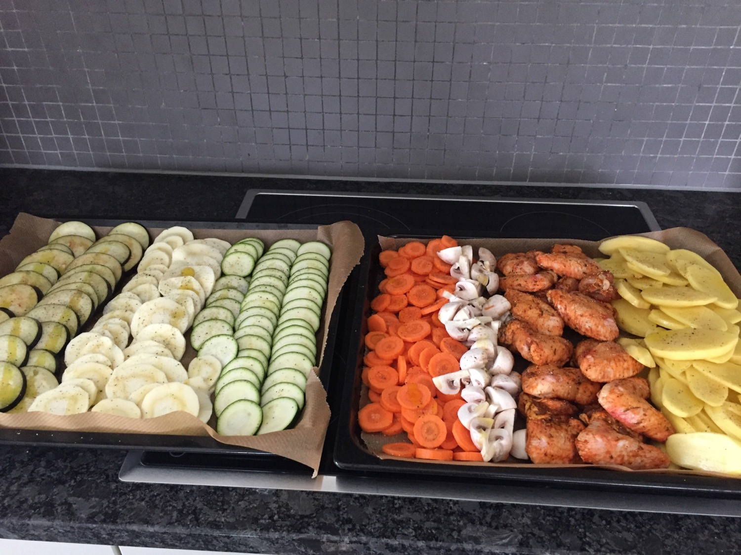 Preparing our supper.
