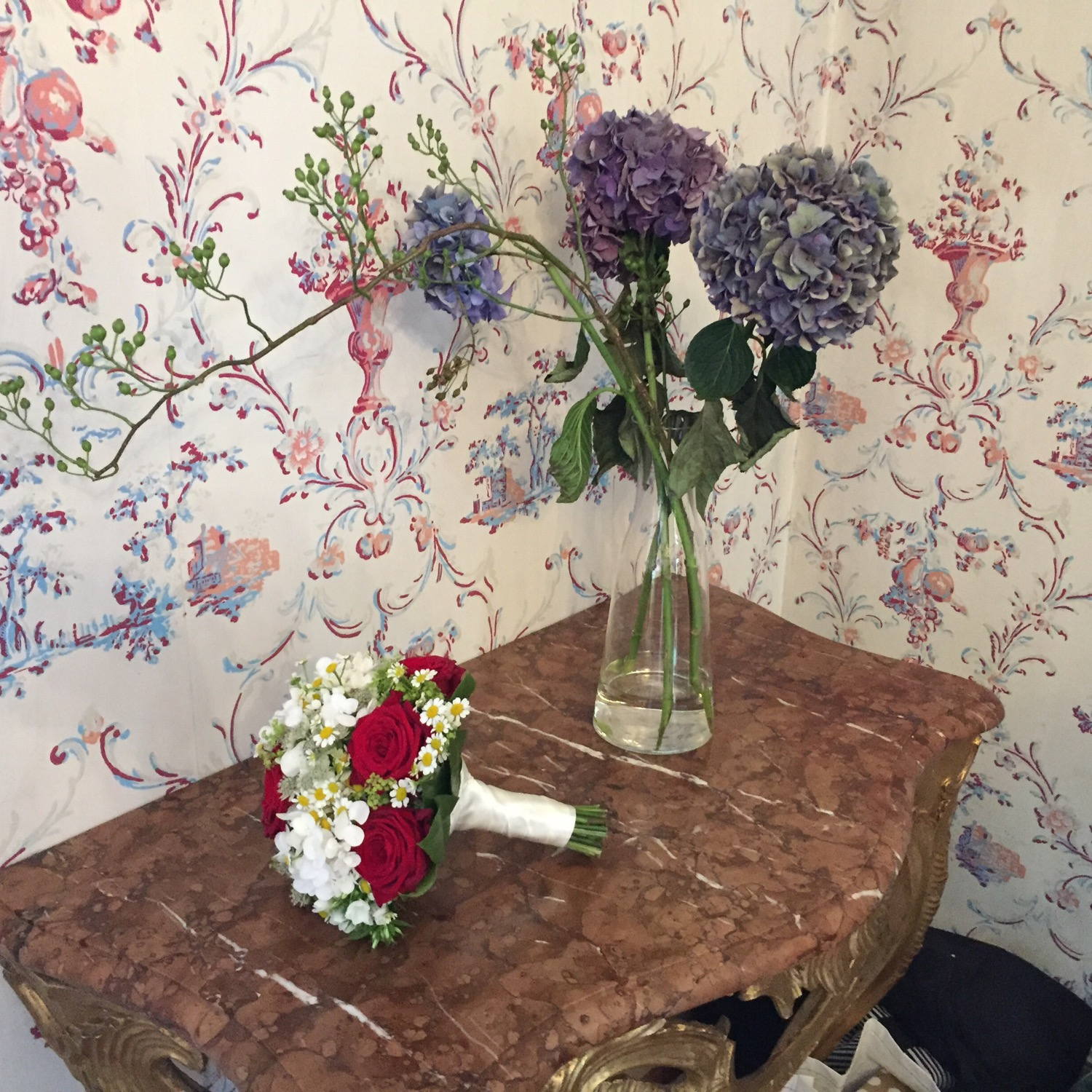 Wedding flowers - at the wedding of my sister.
