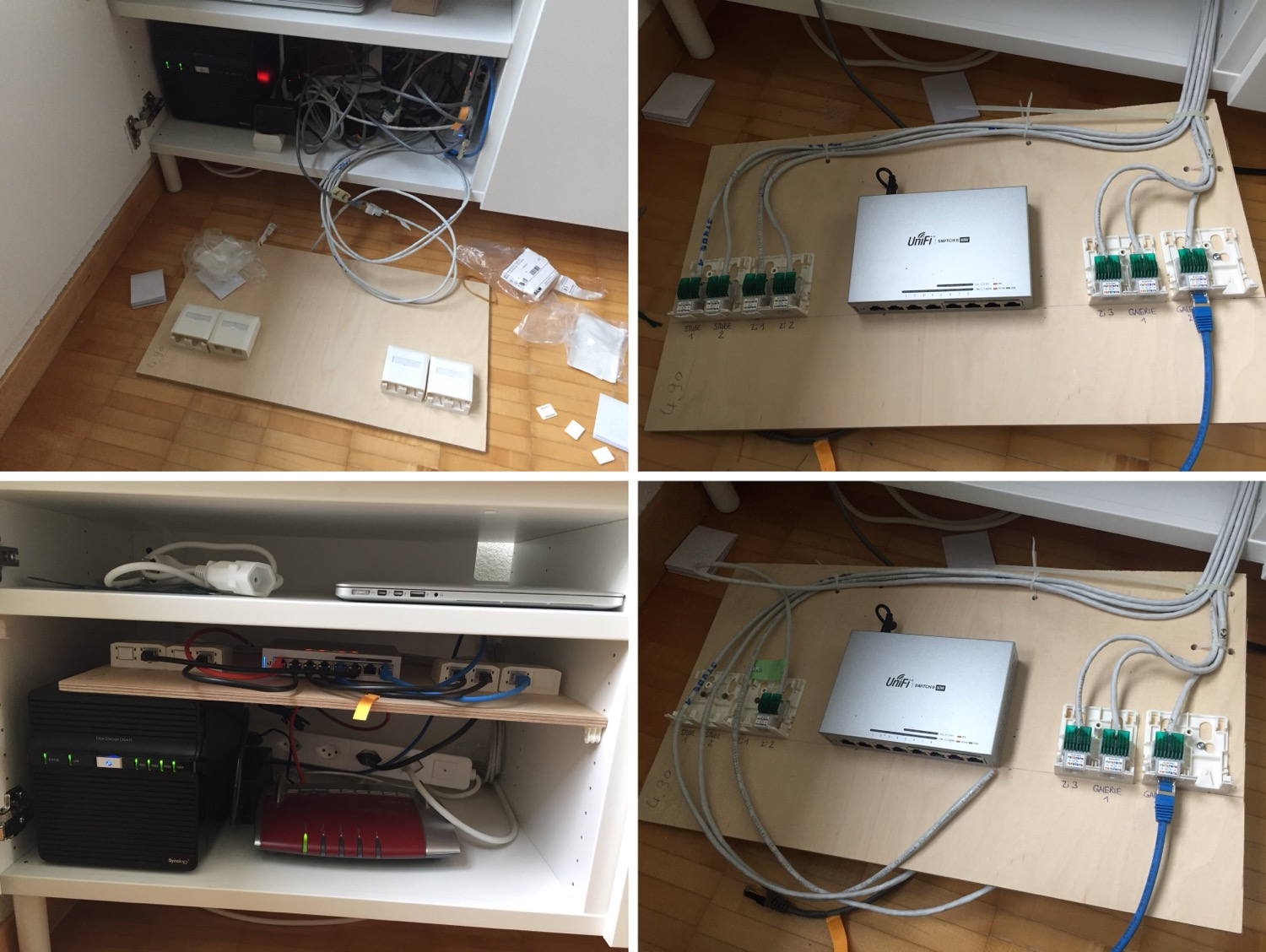 I cleaned up my network installation today.
