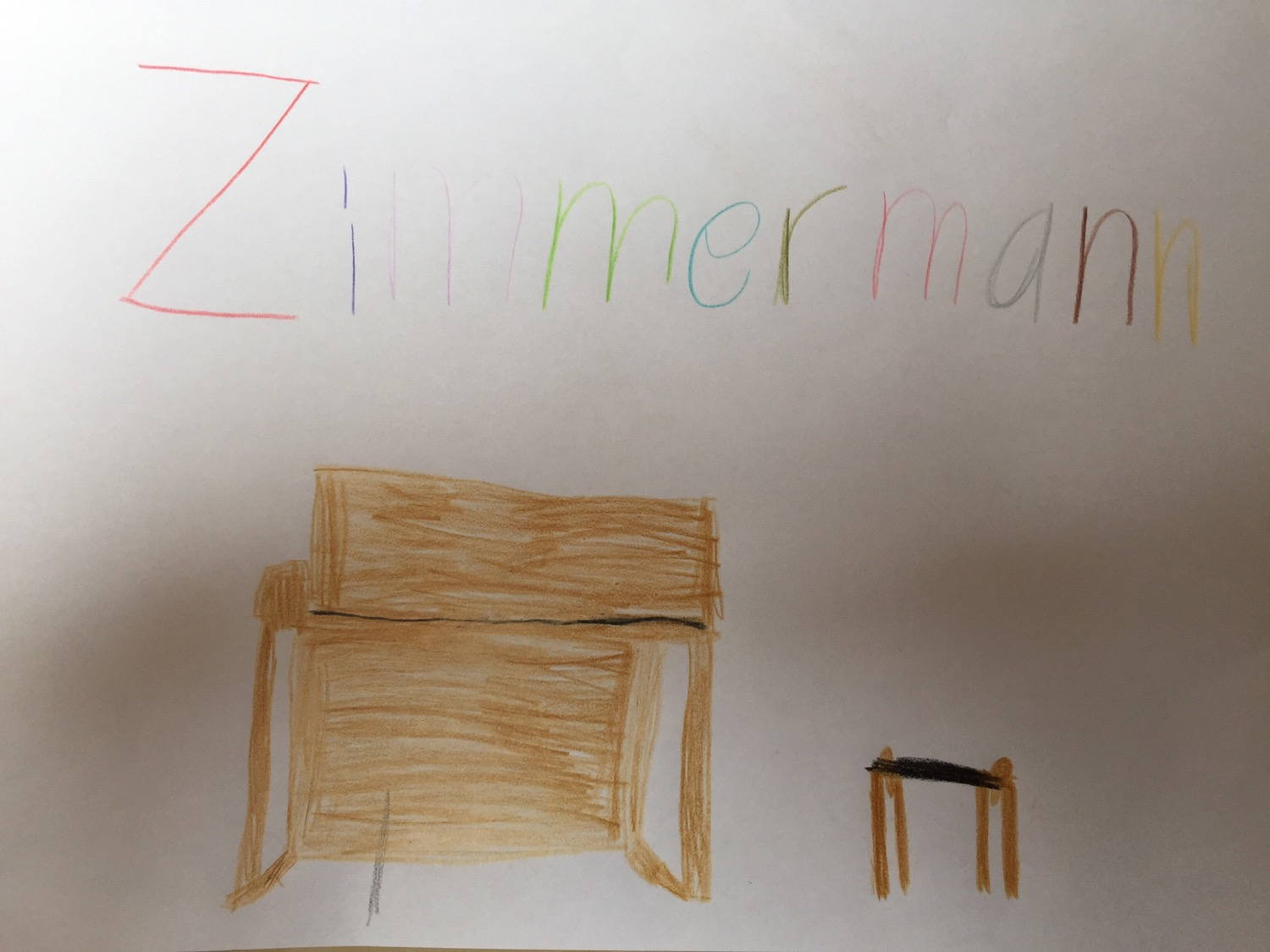 Our new piano. It will be delivered next week.
