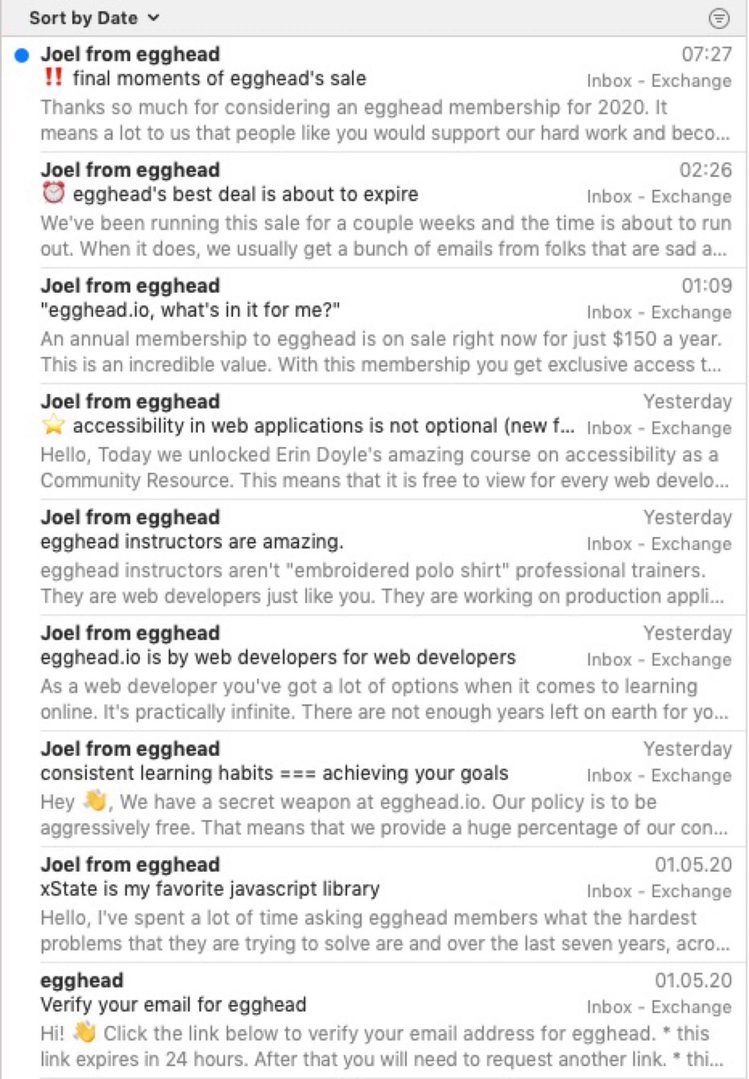 I already received nine marketing emails since I signed up on the first of May.
I wonder who thinks that this sort of email helps with converting me to a paying customer.
