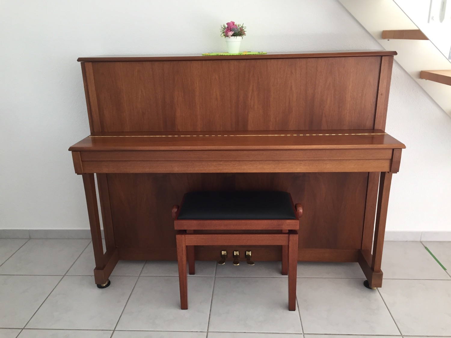 It still feels strange to have a piano in our home. No matter that it is now here for two weeks already.
