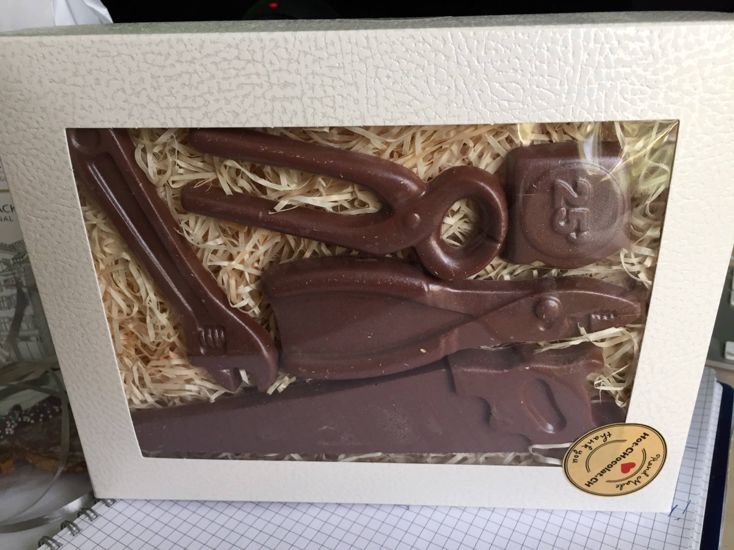 Tools - made out of chocolate
