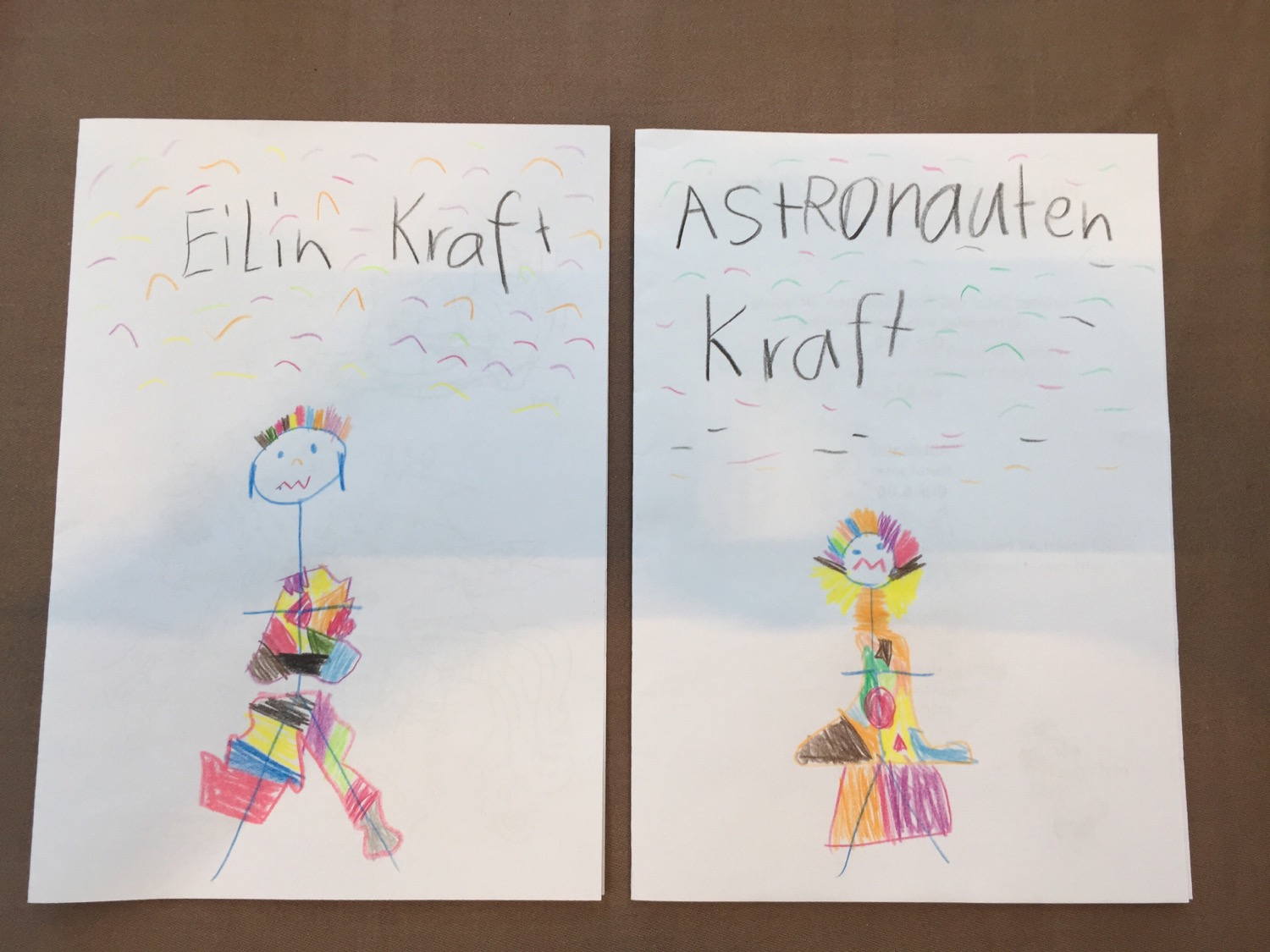 Colorful Humans - drawn by my daughter
