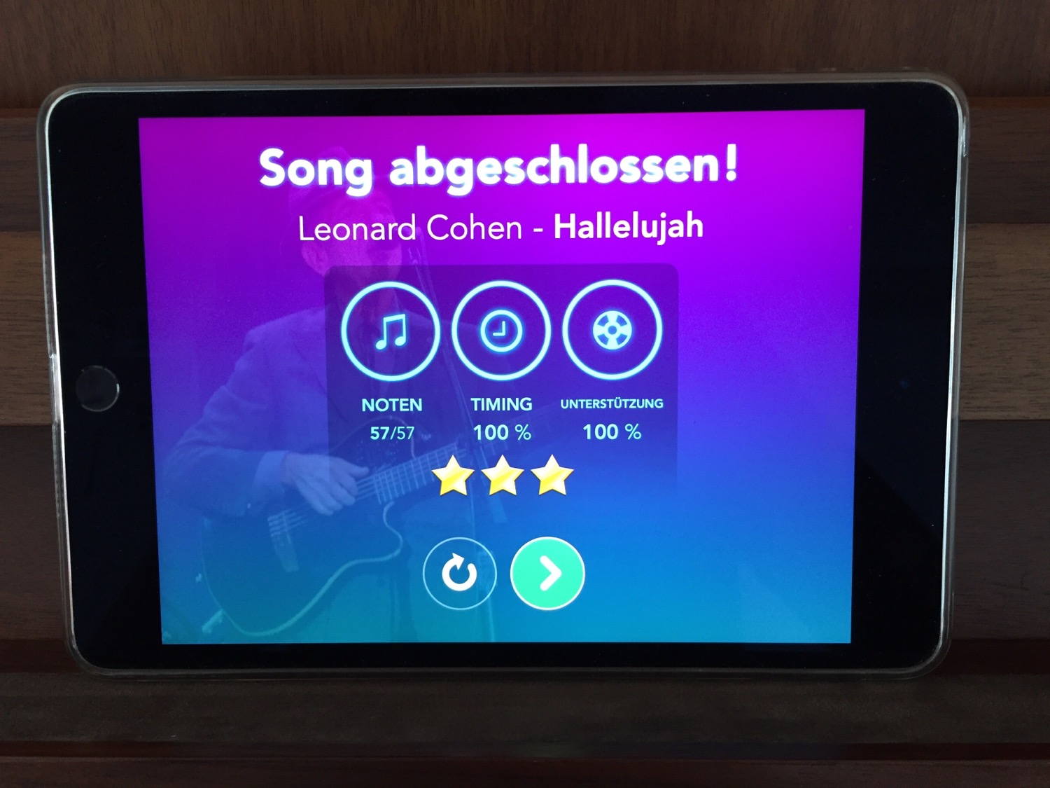 Perfect score for the first time!
