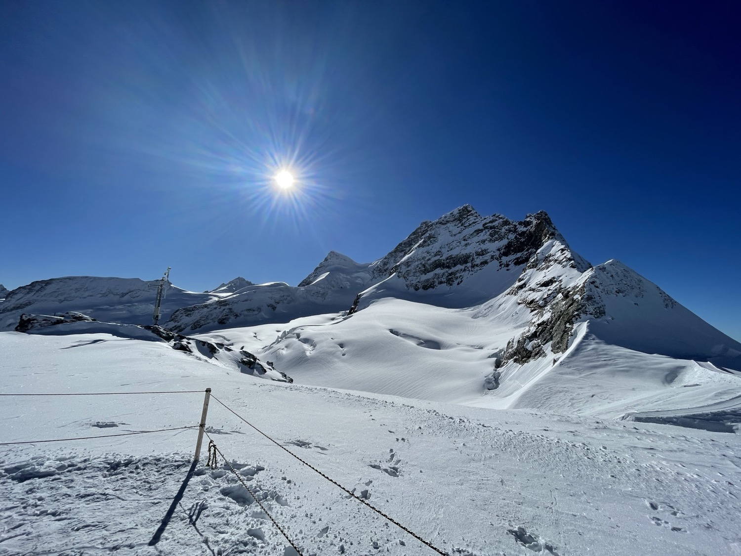 On top of Jungfraujoch.
