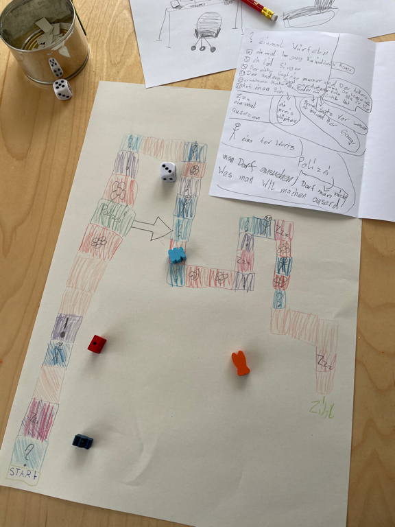 A new board game invention by my daughter.
