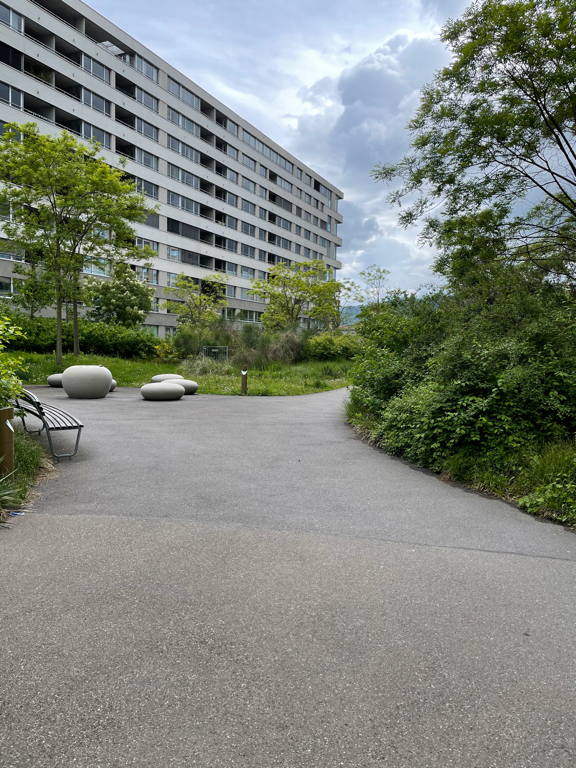 A green oase in the city.
