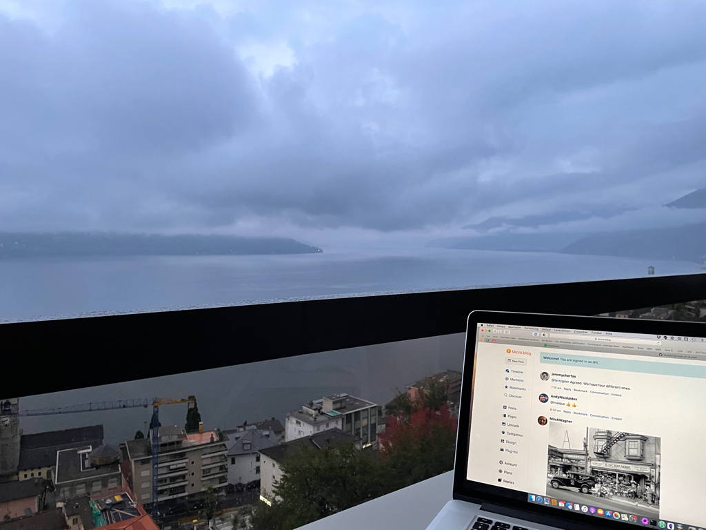 My view for the next week.
