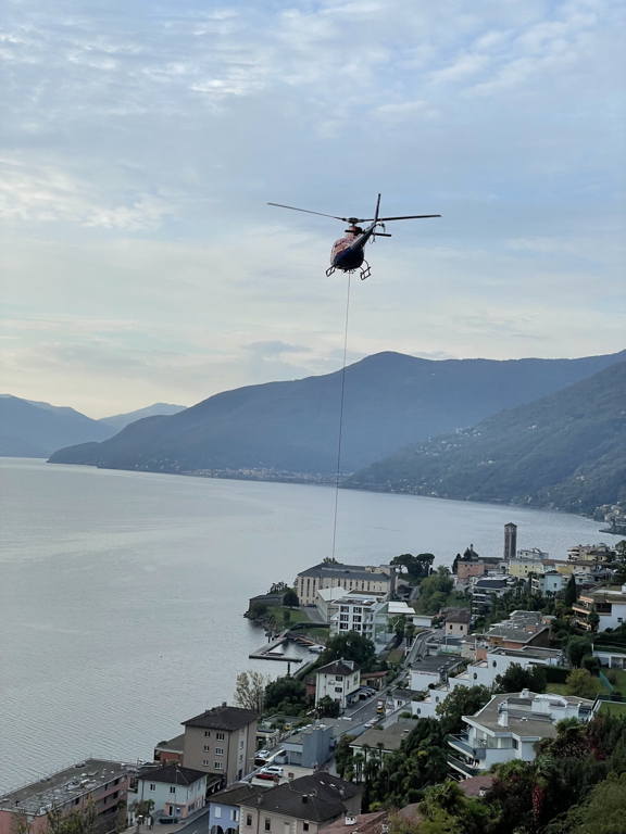 The hotel is now wide awake, Oo. Nothing better than a helicopter delivering supplies in the early morning.
