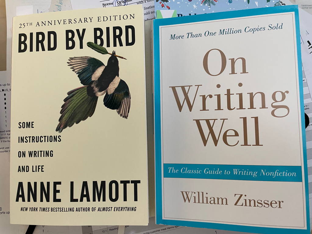 I got new reading material. The book on the left is “Bird By Bird” by Anne Lamott and on the right we have “On Writing Well” by William Zinsser. I have not yet read much of them but both sound intriguing.
