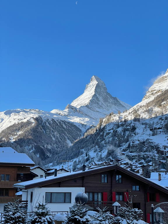 The Matterhorn is greeting. We have way better weather today.
