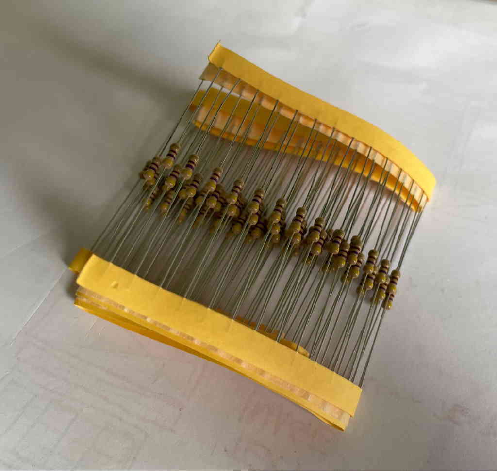 Photo Challenge Day 19 Resistors: one of the many analog electronic components in my arsenal.
