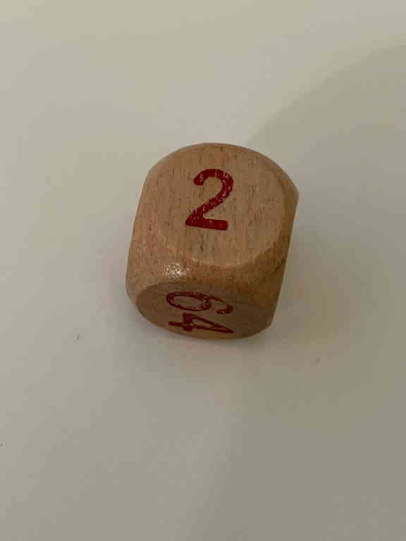 Photo Challenge Day 23 How big is your chance to get a two with a dice?
